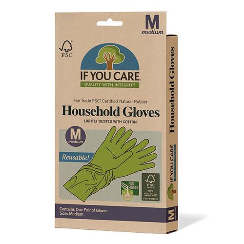 If You Care FSC Medium Certified Fair Rubber Latex Household Gloves