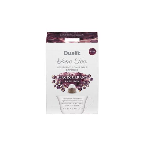 Dualit Fine Tea Nespresso Compatible Capsules Blackcurrant Pack Of 10