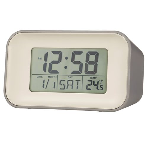 Acctim Alta Alarm Clock Owl Grey