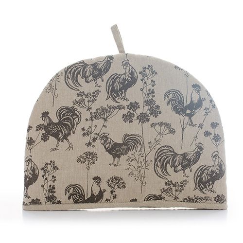 Dexam Rushbrookes Vintage Roosters Tea Cosy Brown