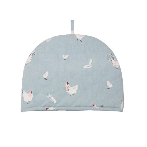 Dexam Rushbrookes Pecking Order 6 Cup Tea Cosy Blue