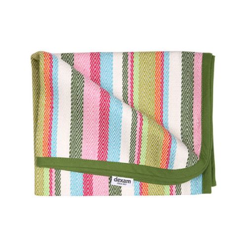 Dexam Recycled Cotton Striped Oven Cloth Green