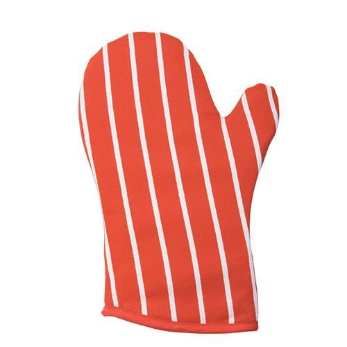 Dexam Rushbrookes Classic Butchers Stripe Gauntlet Red