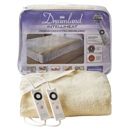 Dreamland Intelliheat Soft Fleece Easy Fitted Underblanket Double Dual Control