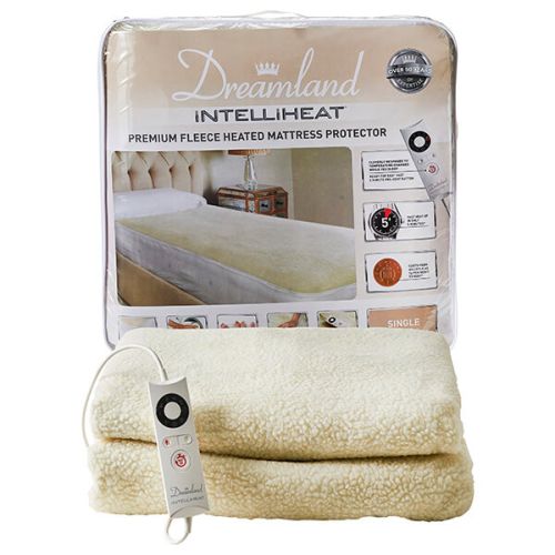 Dreamland Intelliheat Premium Fleece Heated Mattress Protector Single