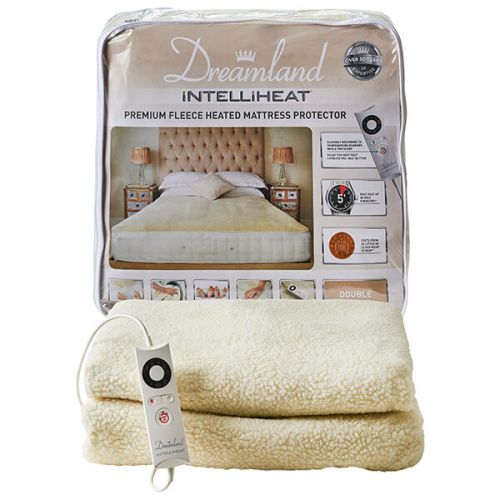 Dreamland Intelliheat Premium Fleece Heated Mattress Protector Double
