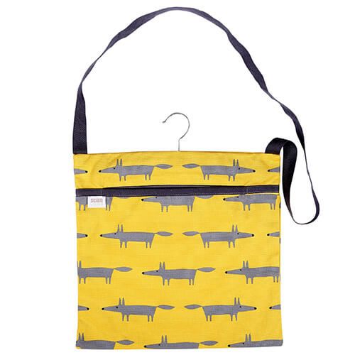 Scion Living Mr Fox Wipe Clean Yellow Peg Bag