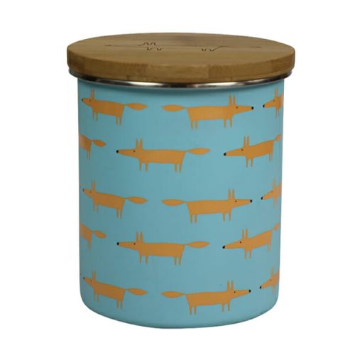 Scion Living Mr Fox Storage Jar Multi Print Blue