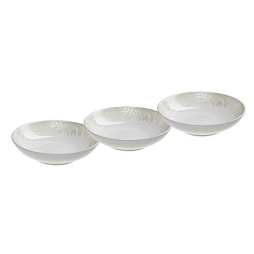 Denby Monsoon Lucille Gold Set Of 3 Dipping Bowls