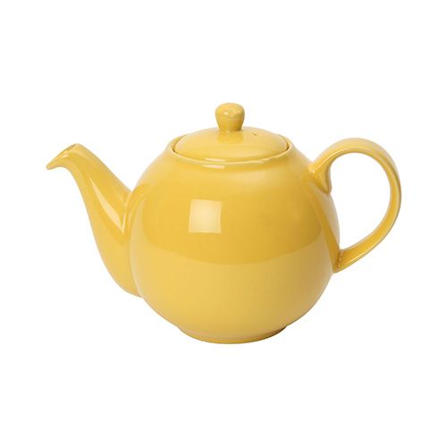 London Pottery 2 Cup Globe Teapot Lemon Yellow