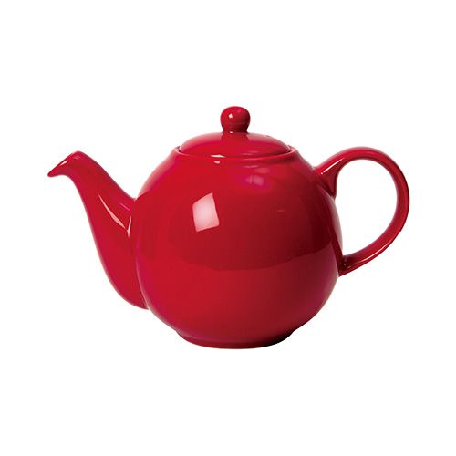 London Pottery 2 Cup Globe Teapot Red