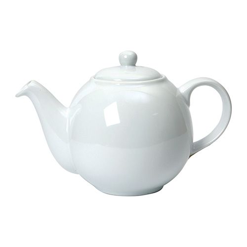 London Pottery 6 Cup Globe Teapot White