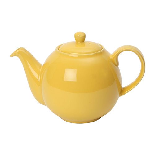 London Pottery 6 Cup Globe Teapot Lemon Yellow