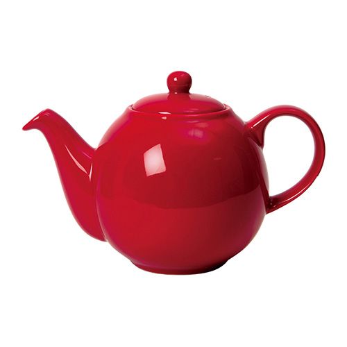 London Pottery 6 Cup Globe Teapot Red