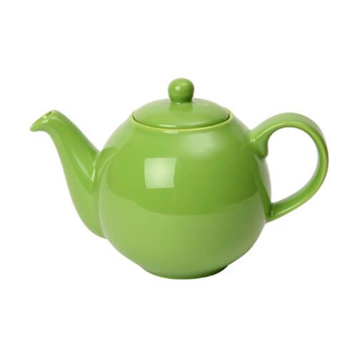 London Pottery 4 Cup Globe Teapot Greenery