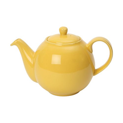 London Pottery 4 Cup Globe Teapot Lemon Yellow