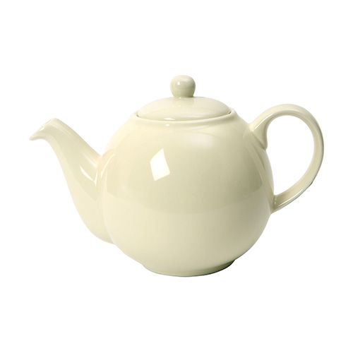 London Pottery 4 Cup Globe Teapot Ivory