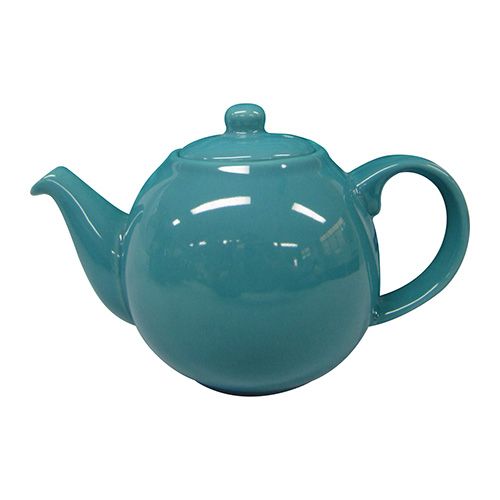 London Pottery 6 Cup Globe Teapot Bora Blue