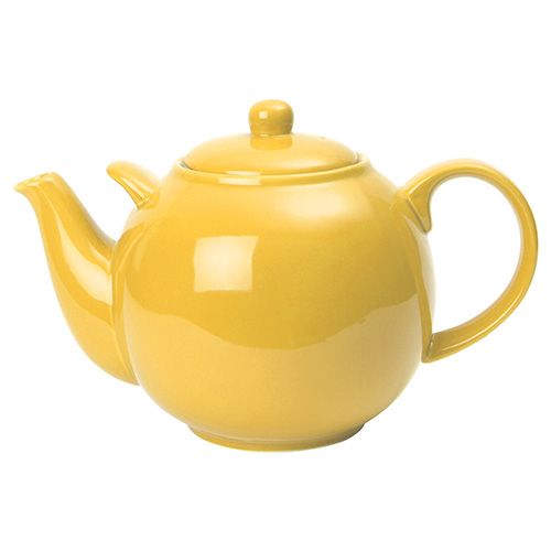 London Pottery 10 Cup Globe Teapot Lemon Yellow