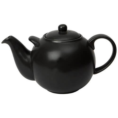 London Pottery 10 Cup Globe Teapot Black