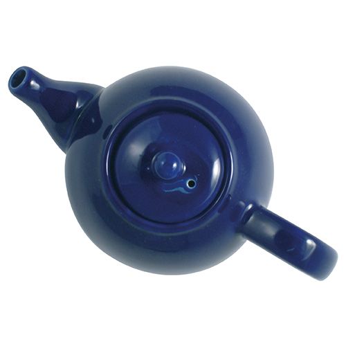 London Pottery 10 Cup Globe Teapot Cobalt Blue