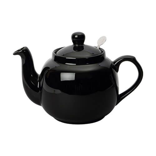 London Pottery 2 Cup Farmhouse Filter Teapot Black