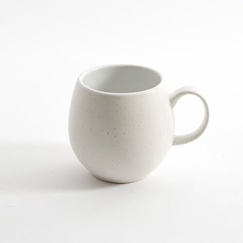 London Pottery Pebble Mug Speckled White Set Of 4
