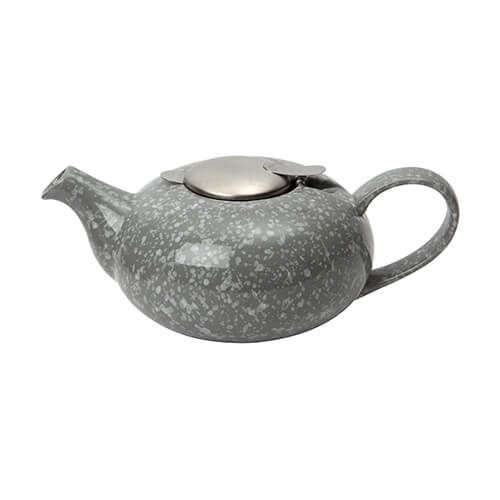London Pottery Pebble Filter 2 Cup Teapot Speckled Gloss Grey