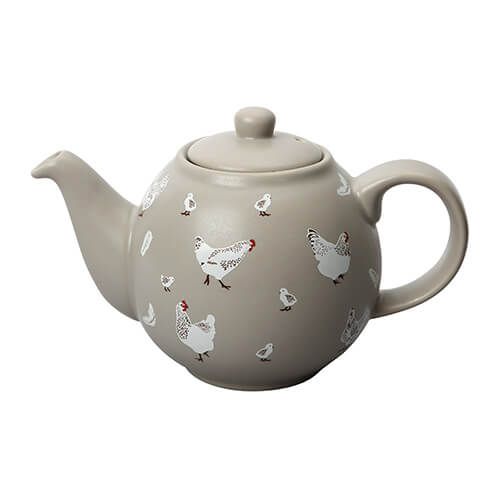 London Pottery 6 Cup Globe Teapot Pecking Order