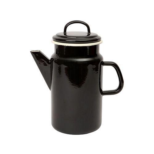 Dexam Black Enamelware Home Coffee Pot