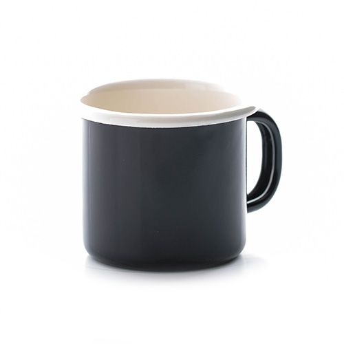Dexam Black Enamelware Espresso Mug