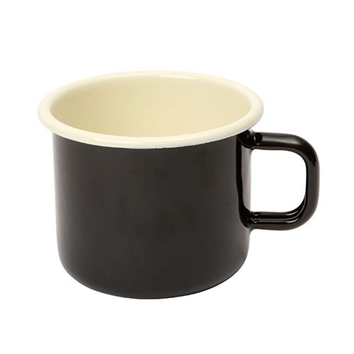 Dexam Black Enamelware Mug