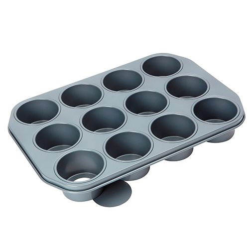 Dexam Bakers Pride Professional Non-Stick 12 Cup Dessert Pan Loose Bases