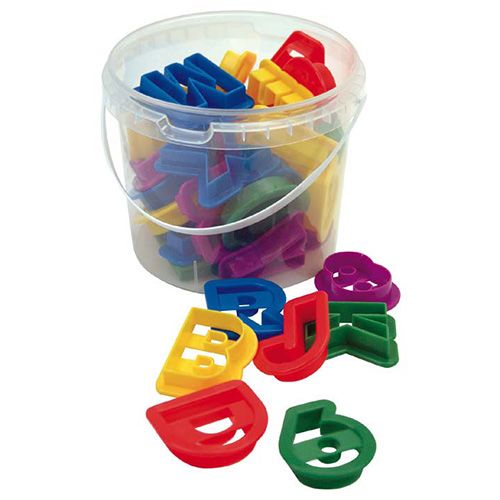 Dexam Plastic Letter & Numbers 36 Piece Cookie Cutter Set
