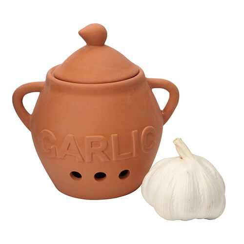 Dexam Terracotta Garlic Baker Roaster Cooking Baking Pot Keeper Oven New