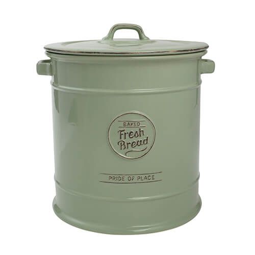 T&G Pride Of Place Bread Crock Old Green