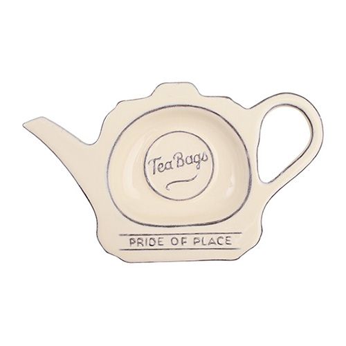 T&G Pride Of Place Tea Bag Tidy Old Cream