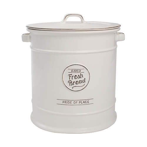 T&G Pride Of Place Bread Crock White