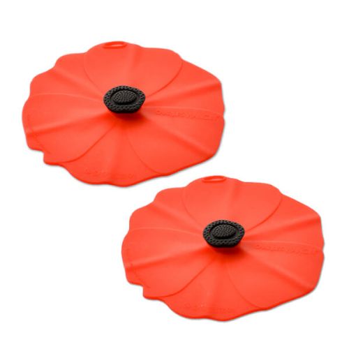 Charles Viancin Poppy Drink Covers Set Of 2