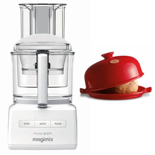 Magimix 5200XL Premium White Food Processor with FREE Gift