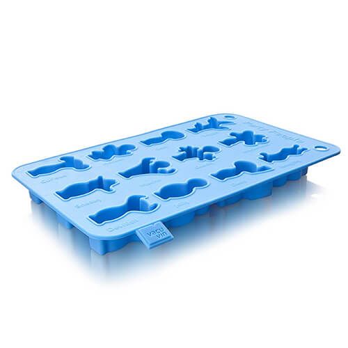 Vacu Vin Ice Cube & Baking Tray Party People Blue