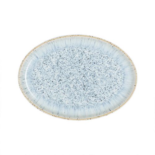 Denby Halo Speckle Small Oval Tray