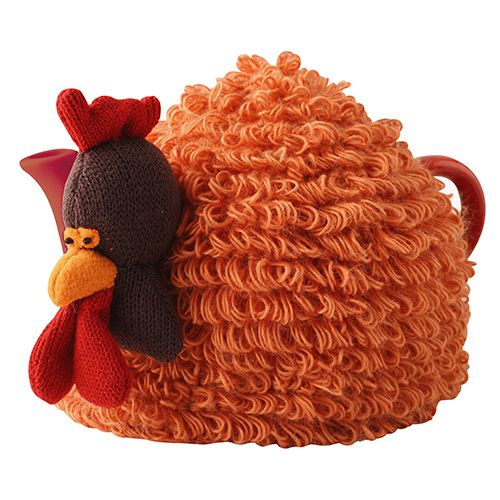 T& G Farmyard Crazy Charlie The Chicken Knitted Tea Cosy