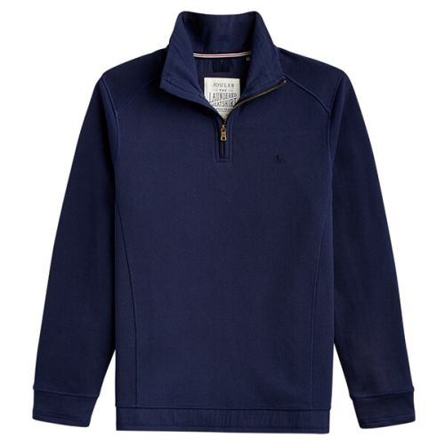 Joules Dalesman Navy 1/4 Zip Pique Sweatshirt Size M