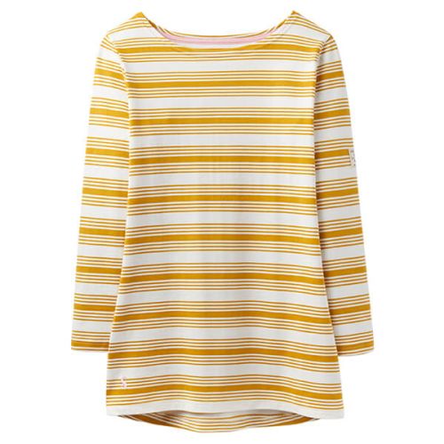 Joules Harbour Gold Stripe Jersey Top