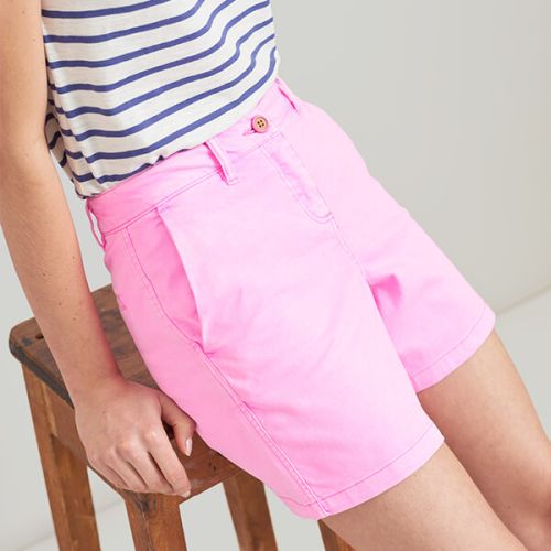 Joules Cruise Light Pink Mid Thigh Length Chino Shorts