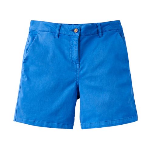 Joules Cruise Mid Blue Mid Thigh Length Chino Shorts Size 14