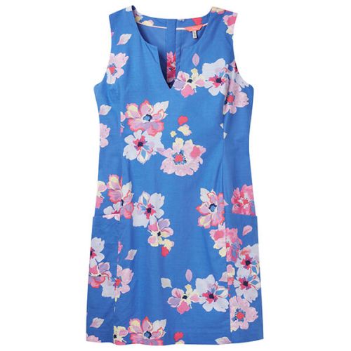 Joules Elayna Blue Floral Shift Dress Size 18