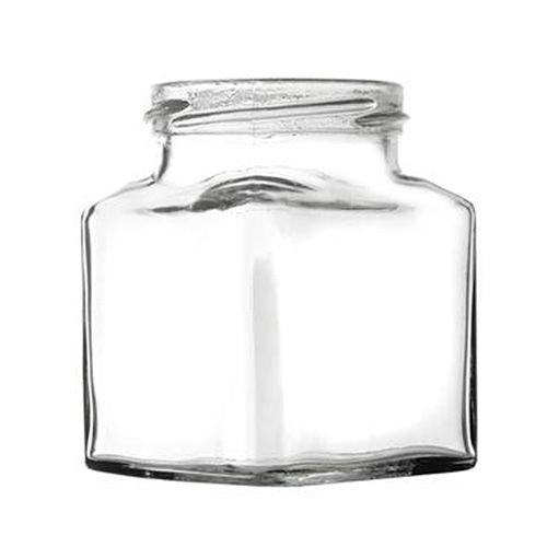 Set Of Forty Eight 200g Square Jars & Lids