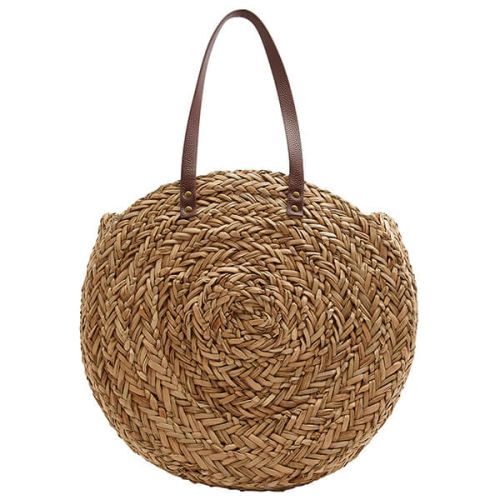 Joules Modena Natural Raffia Round Summer Bag One Size